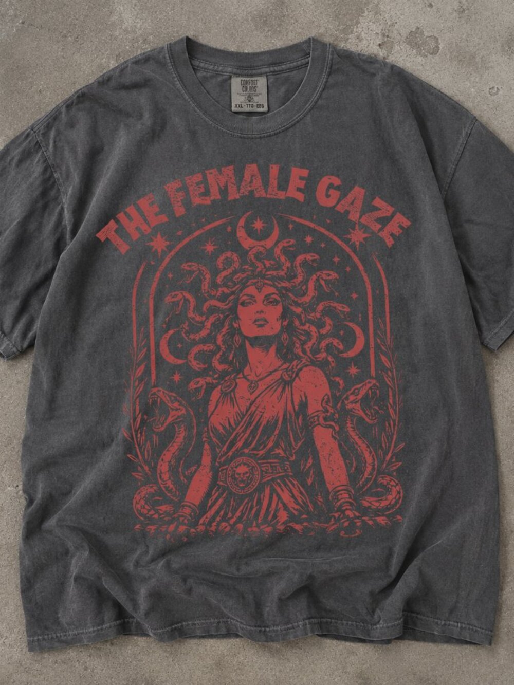 Vintage Medusa Feminist Tee, Retro Pop Art Empowerment Shirt